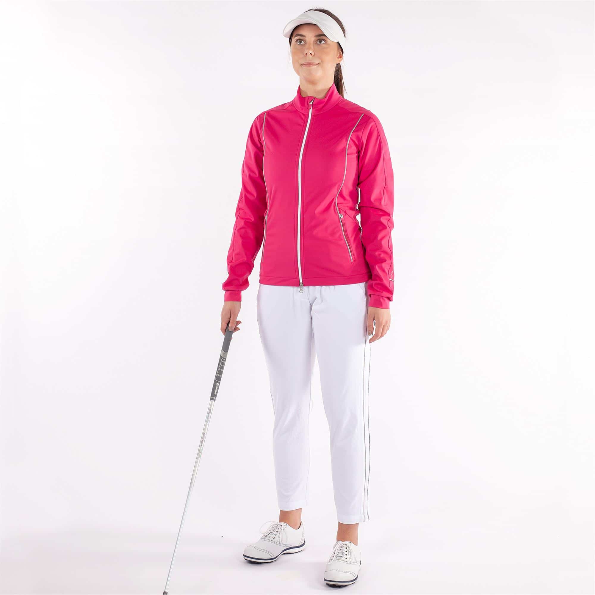 Galvin Green Leila Interface Ladies Golf Jacket Deep Pink/Reflex